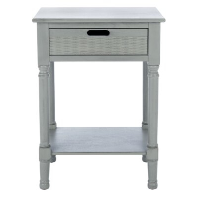Peters 26'' Tall Solid Wood End Table with Storage By Sand & Stable™ - Image 0