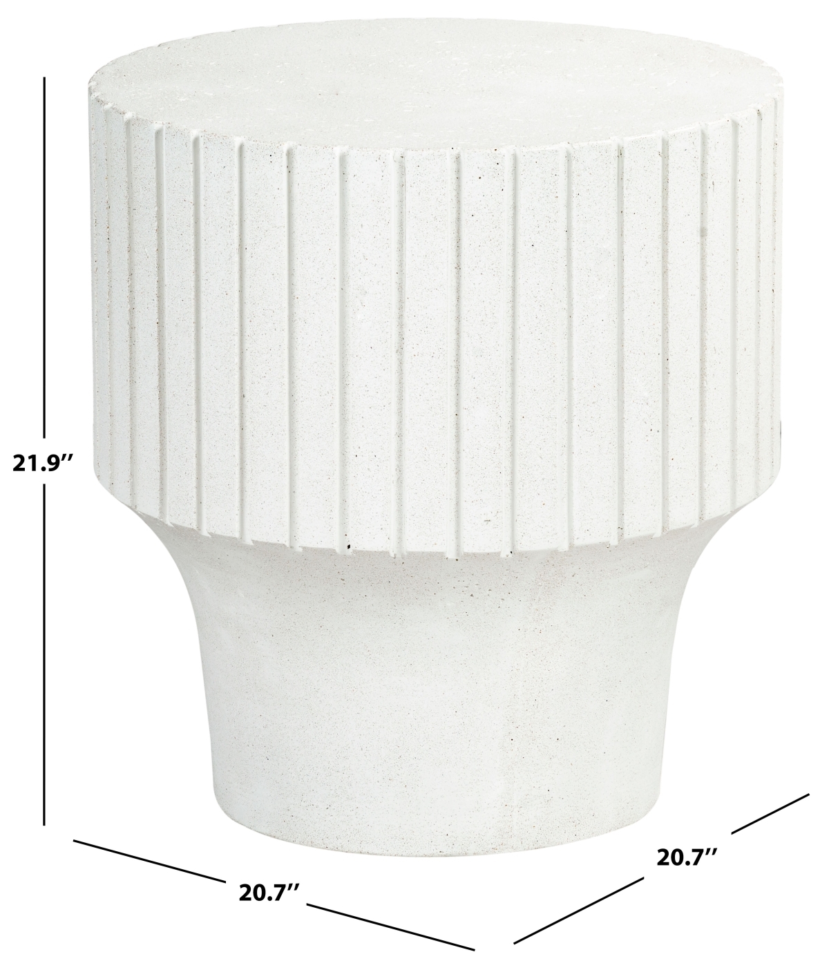 Einstein Round Accent Table - Ivory - Image 6