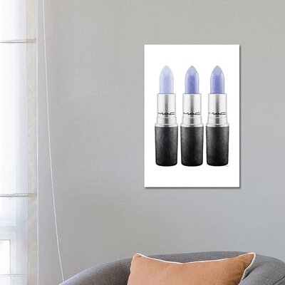 Lipstick III Blue by Amanda Greenwood - Gallery-Wrapped Canvas Giclée - Image 0
