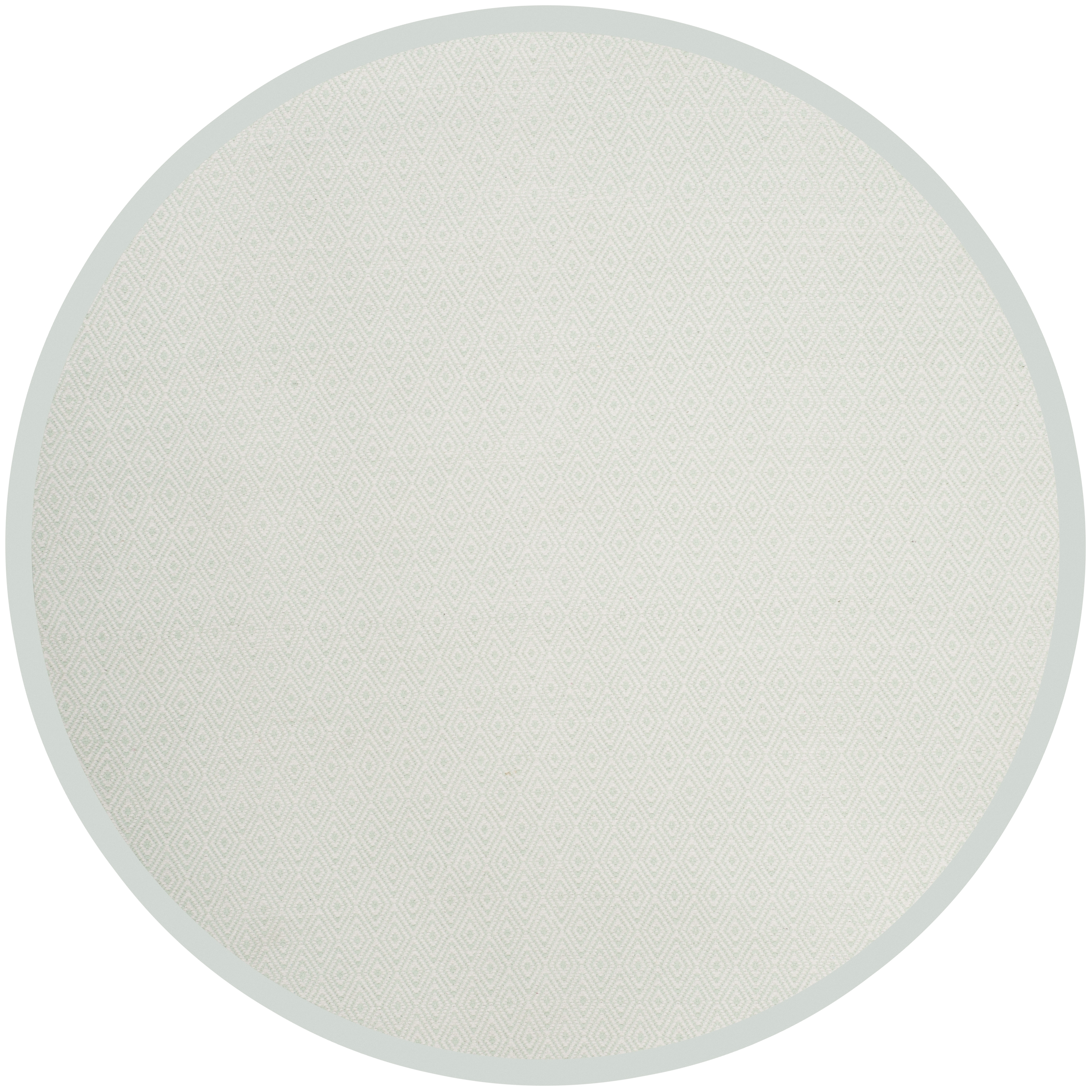 Arlo Home Hand Woven Area Rug, MTK515J, Ivory/Foam Green,  6' X 6' Round - Image 0