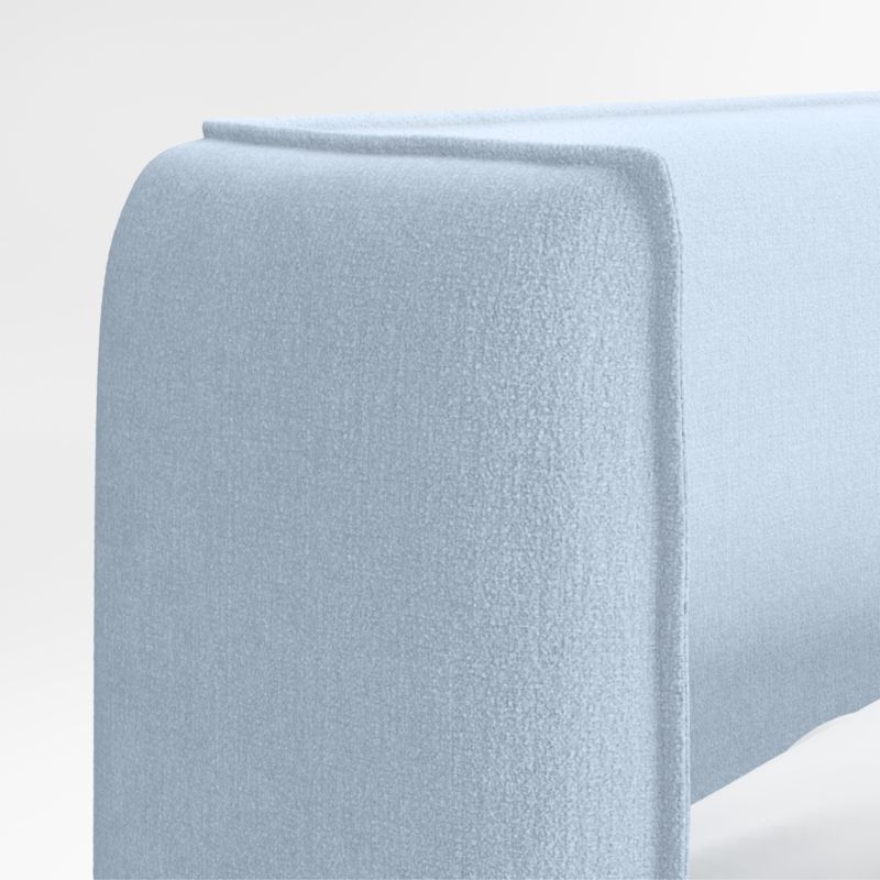 Noa Shelter Light Blue Upholstered Kids Full Storage Bed - Image 1