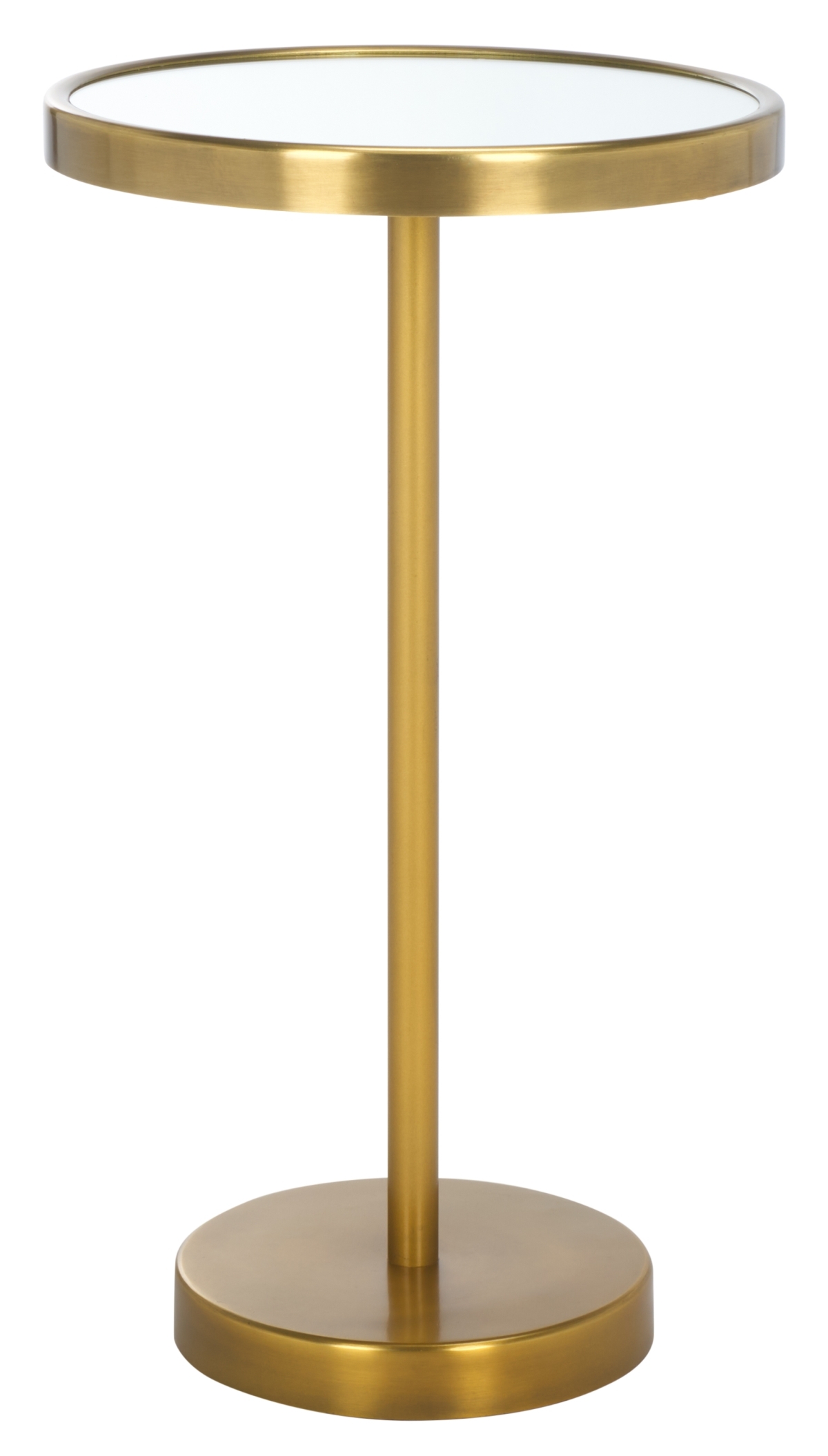 Hentry Side Table - Gold / Mirror - Safavieh - Image 0