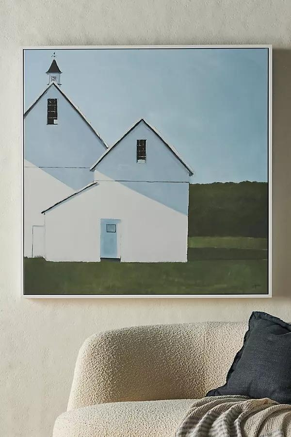 Barns in Shadow 2 Wall Art - Image 0
