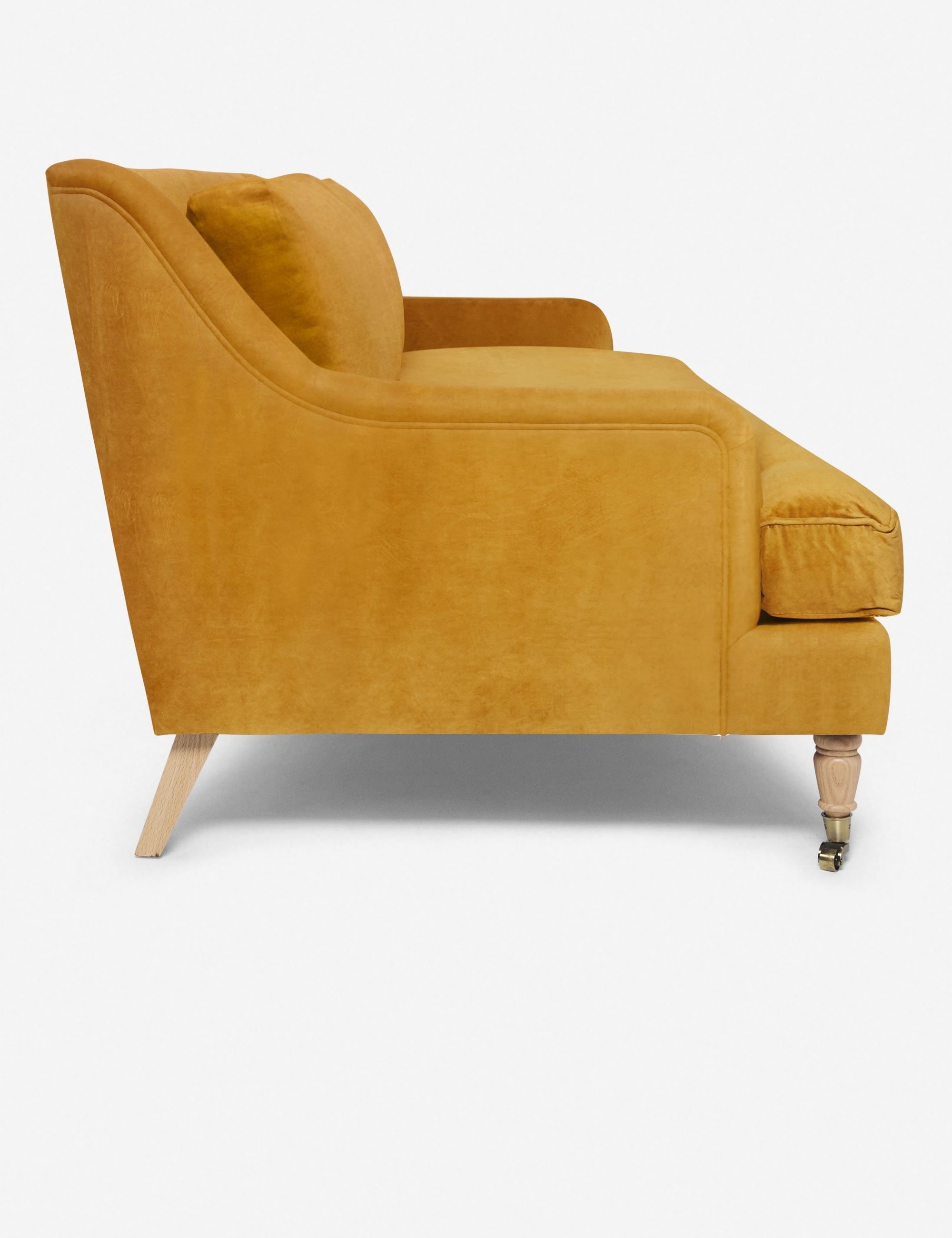 Rivington Velvet Sofa, Goldenrod By Ginny Macdonald - Image 2