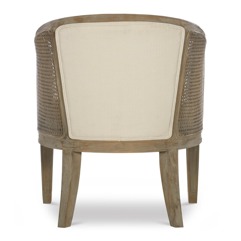 Wrentham 27.25" Wide Linen Barrel Chair - Image 5