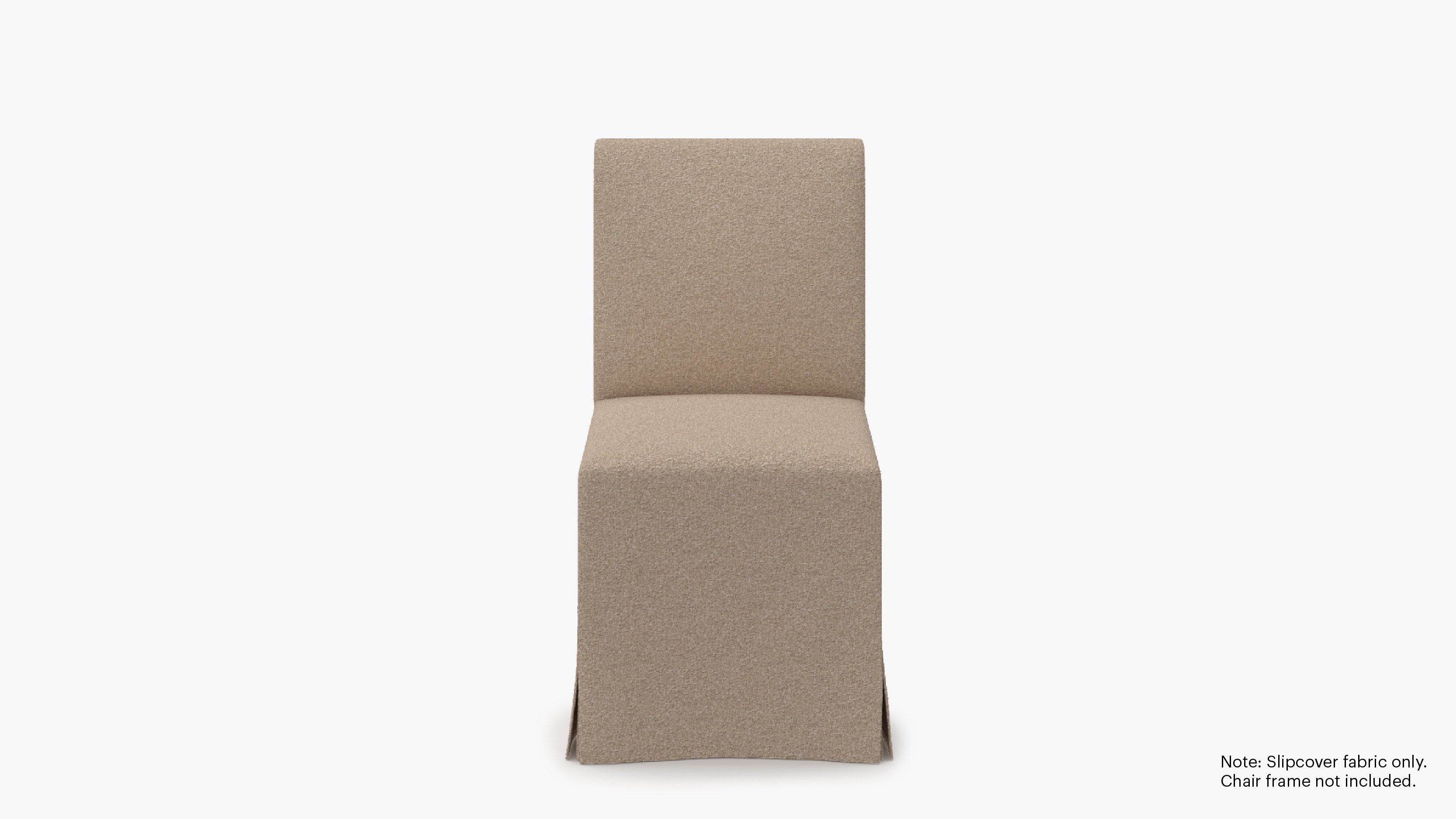 Slipcovered Signature Dining Chair - Cover Only, Buff Boucle - Image 0