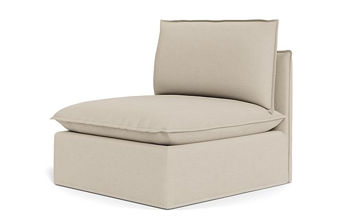 Josie Slipcovered Modular Armless Sofa Unit - Image 2