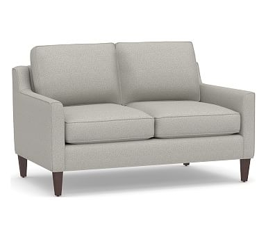 Beverly Upholstered Loveseat 56", Polyester Wrapped Cushions, Performance Boucle Pebble - Image 0