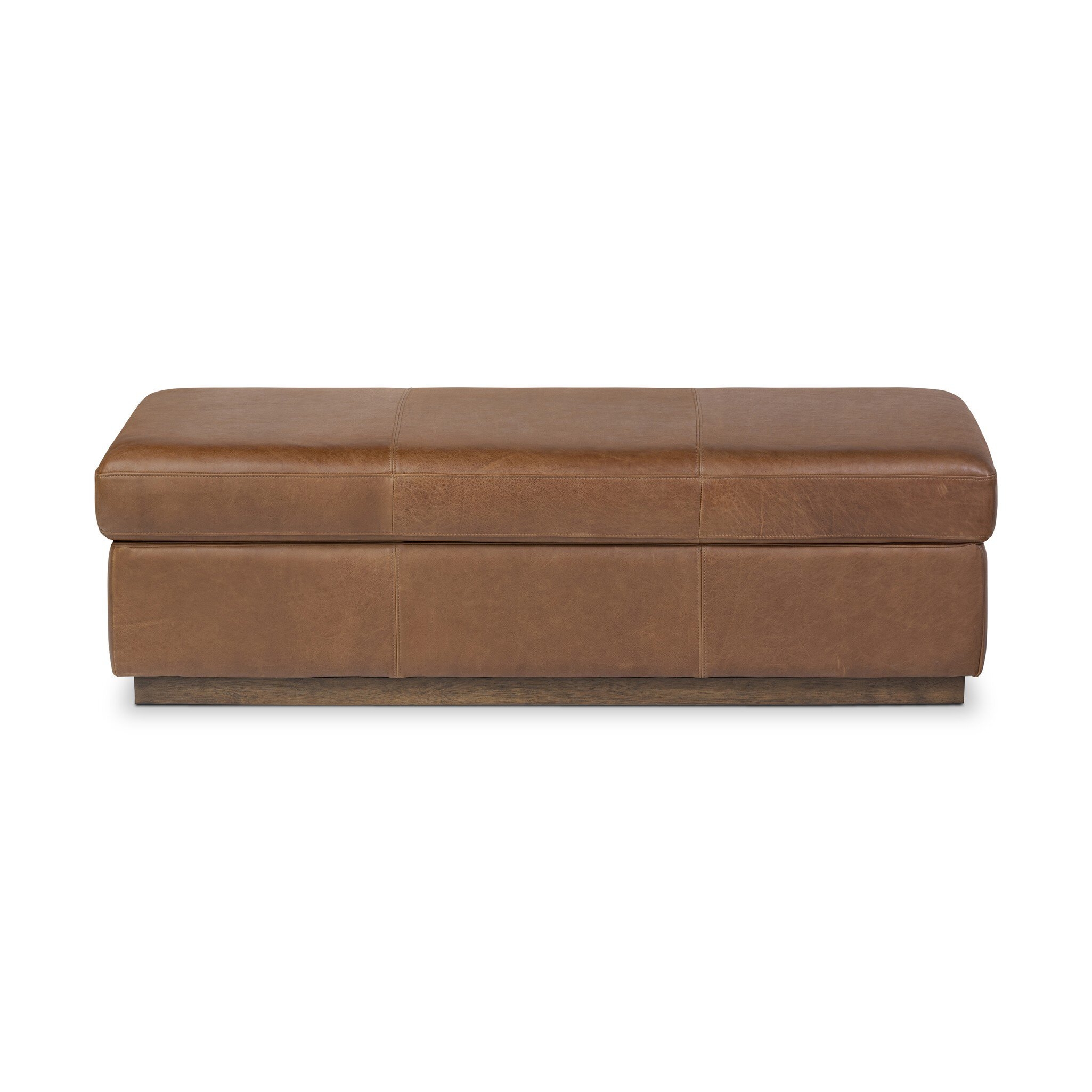 Alec Storage Ottoman - Dulane Mahogany - Image 0