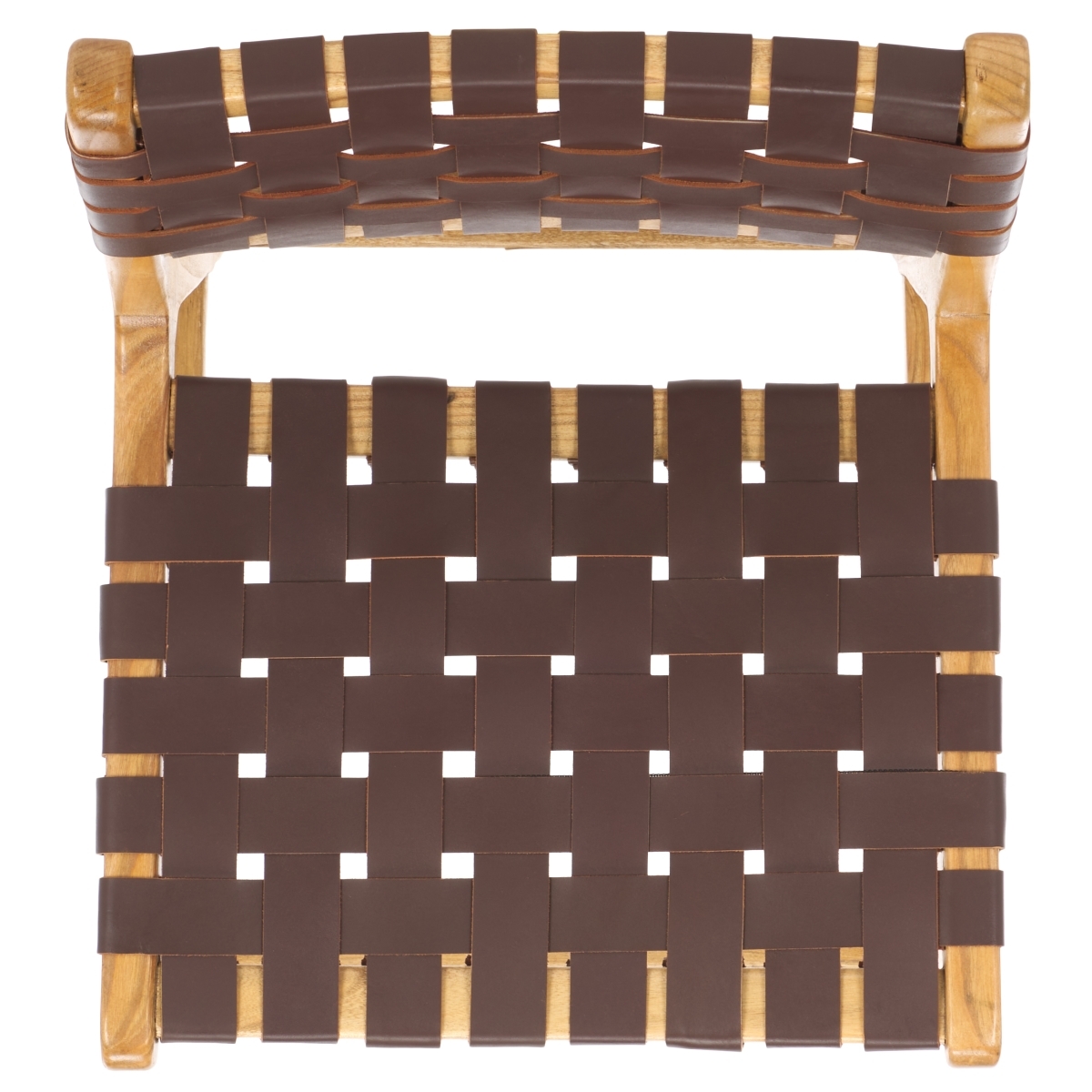 Adah Leather Bar Stool - Cognac / Natural - Safavieh - Image 5