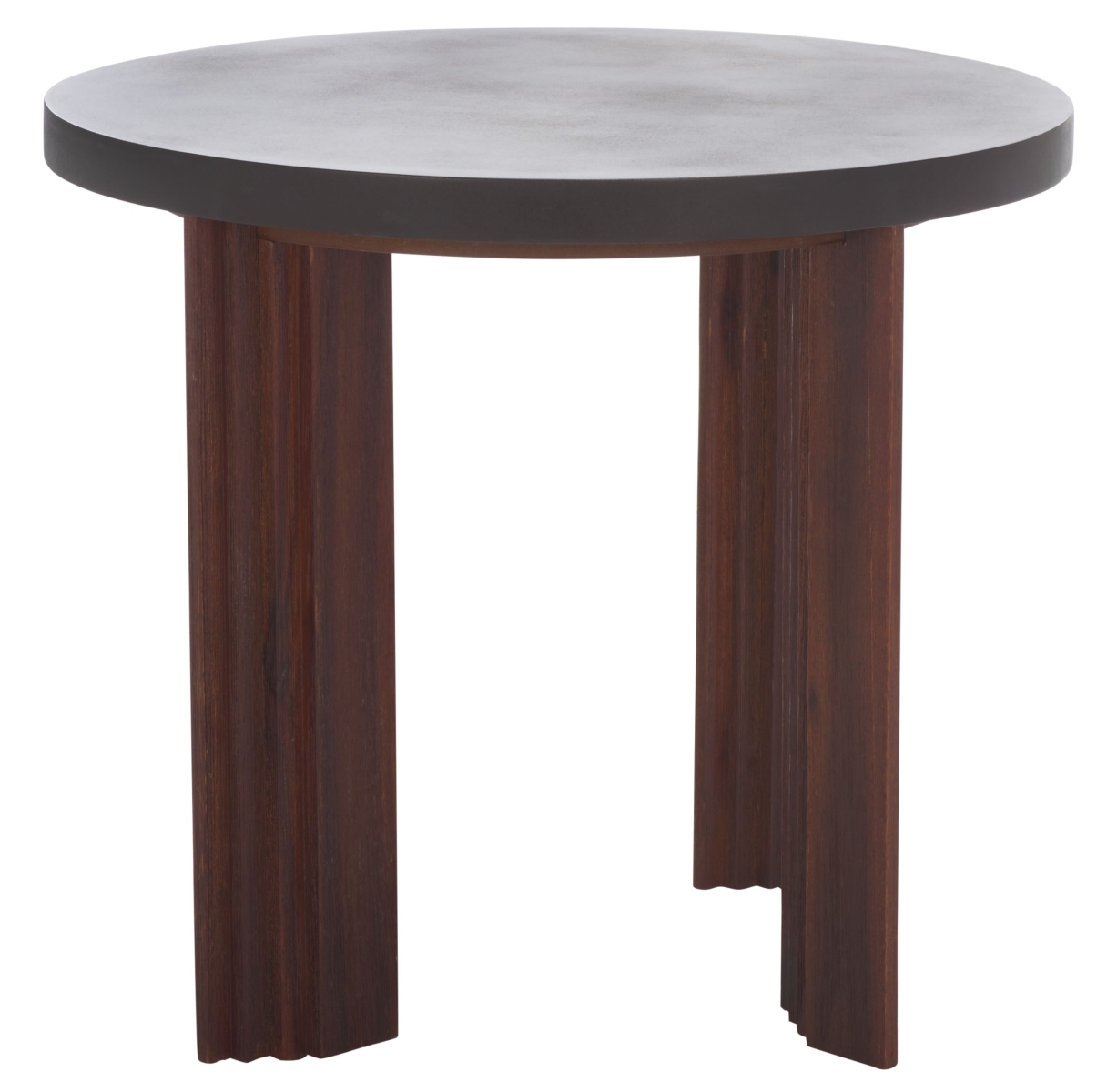 Basilio Accent Table - Charcoal / Espresso - Safavieh - Image 0