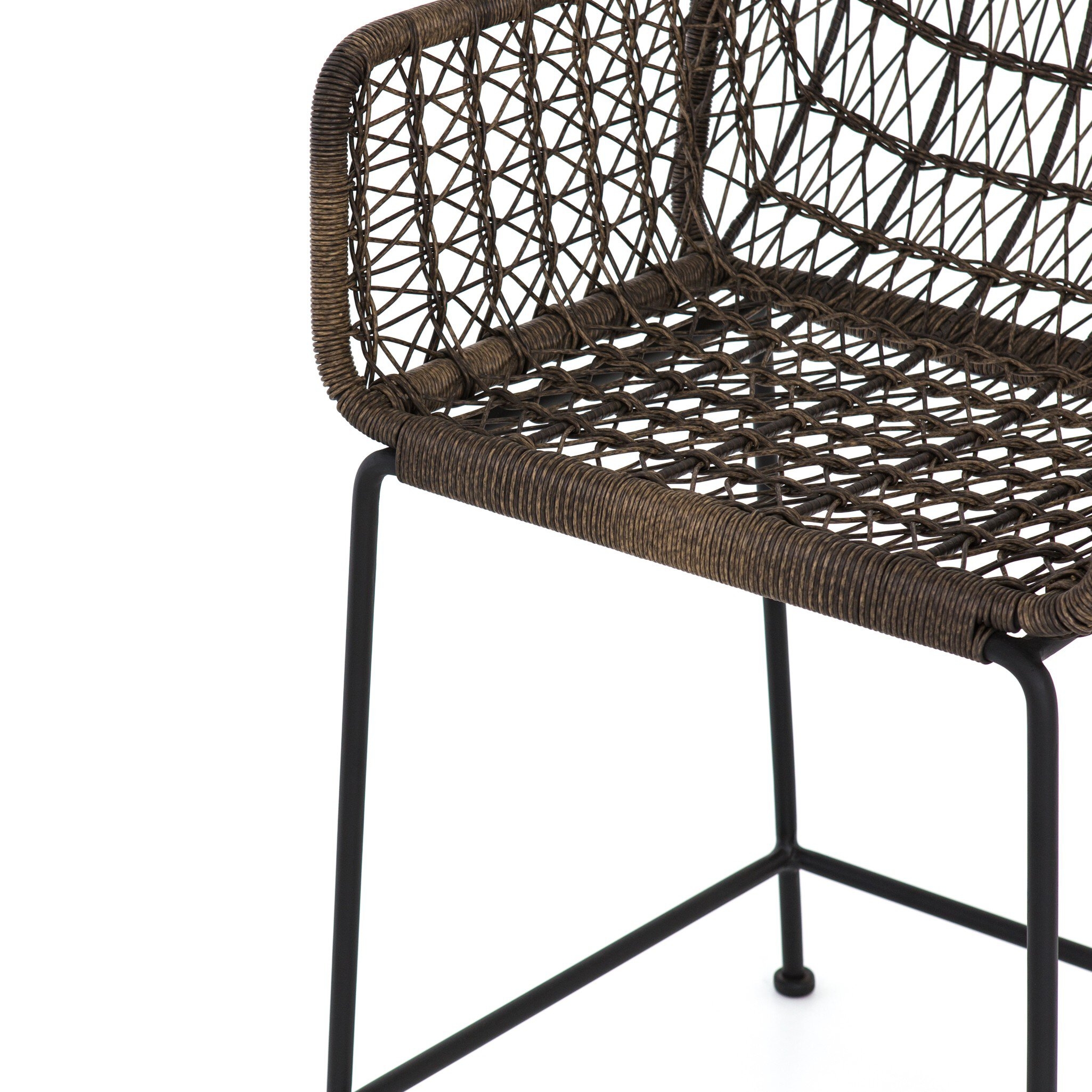 Bandera Outdoor Bar + Counter Stool - Natural Black - Image 9