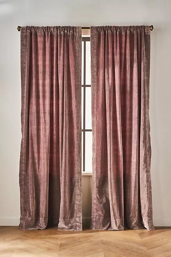 Trova Washed Velvet Curtain - Image 0