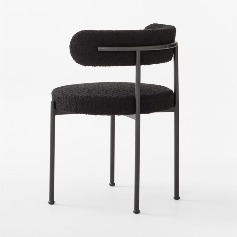 Inesse Boucle Black Dining Chair - Image 4