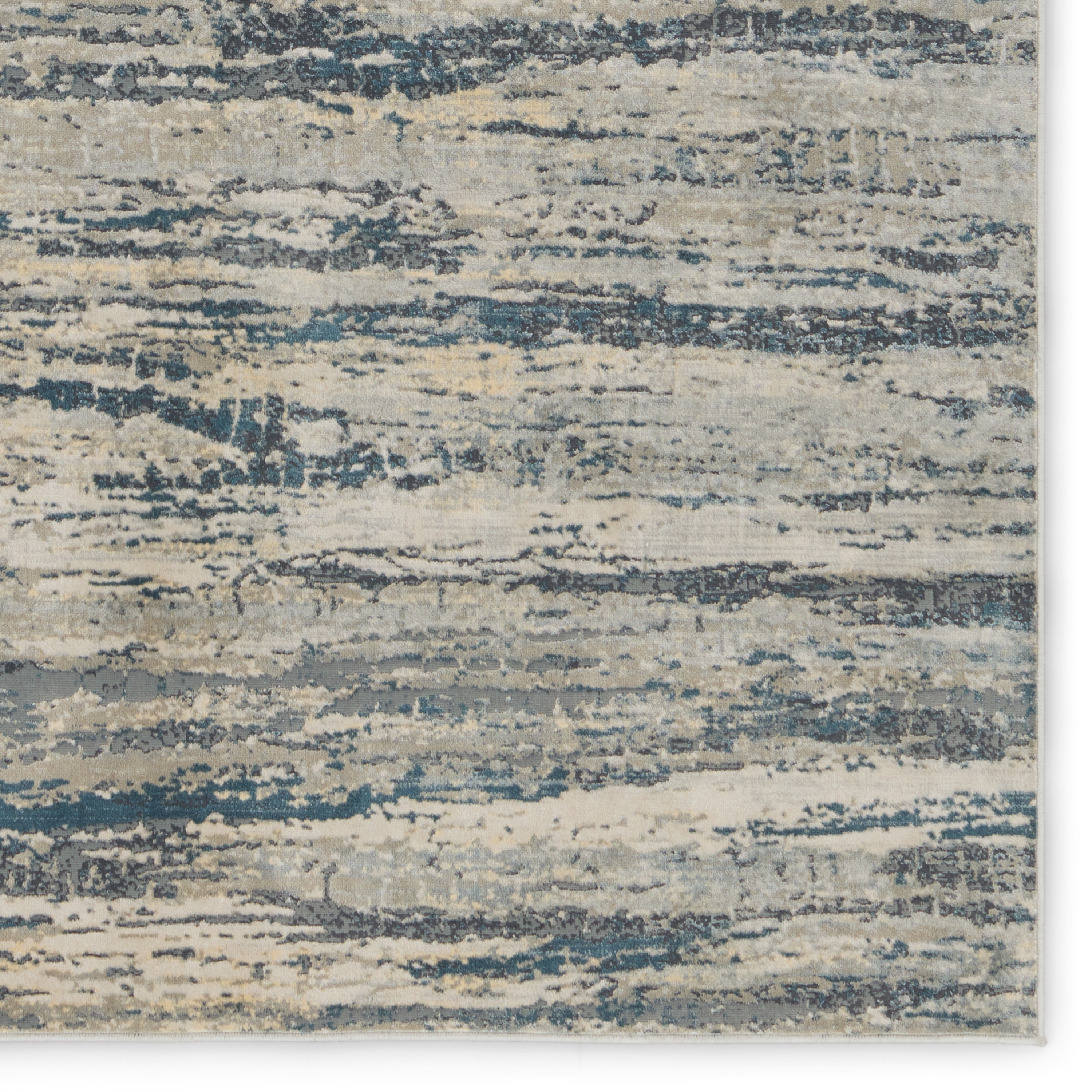 Anomia Abstract Blue/ Taupe Area Rug (6'6"X9'6") - Image 3