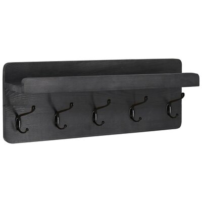 Wall Mounted Coat Rack With Shelf For Entryway(Brown) - Image 0