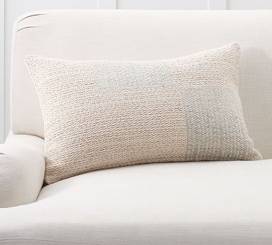 Mali Lumbar Pillow Cover, 16 x 26", Blush Multi - Image 0