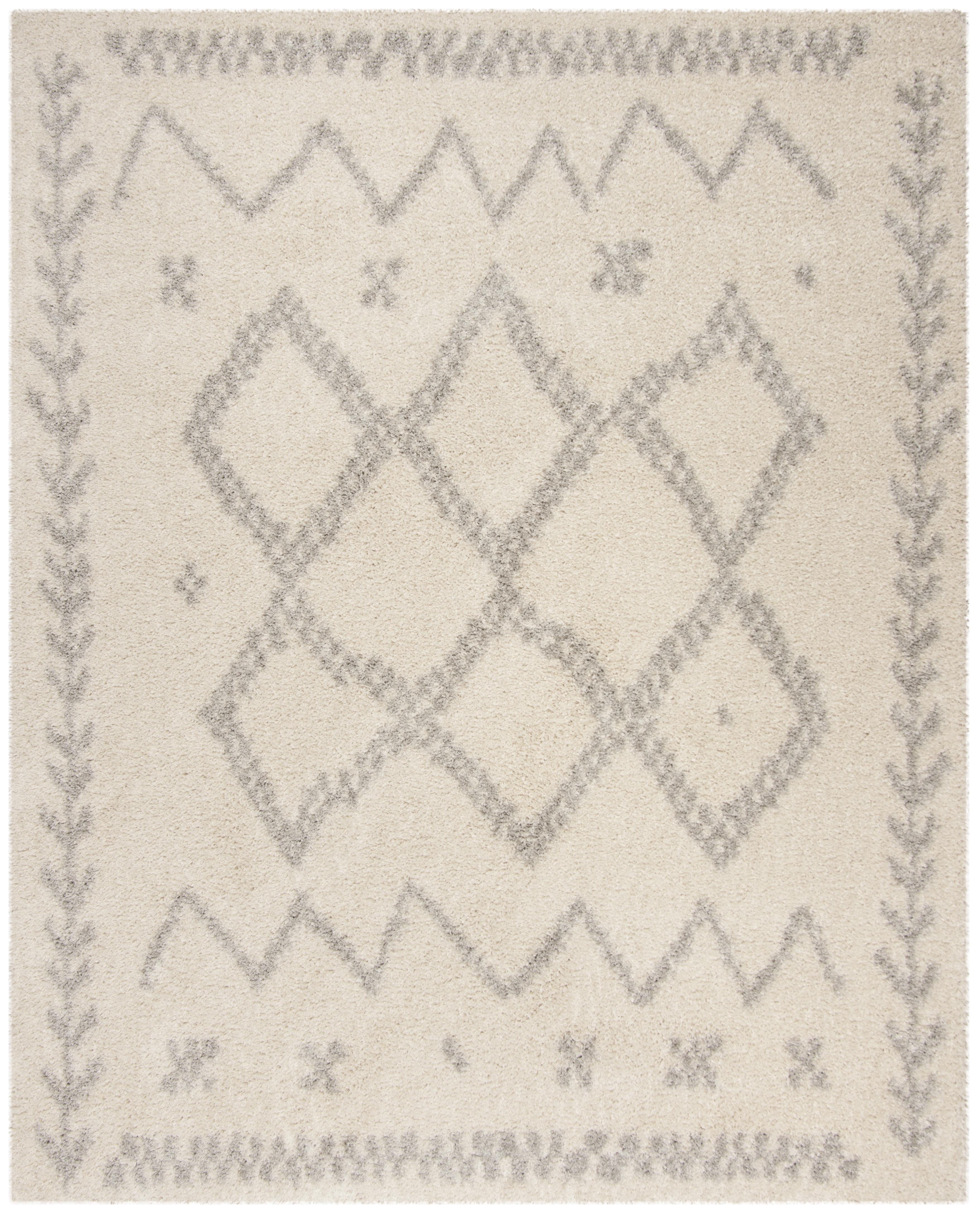 Arlo Home Woven Area Rug, ASG749G, Ivory/Grey,  6' 7" X 9' 2" - Image 0