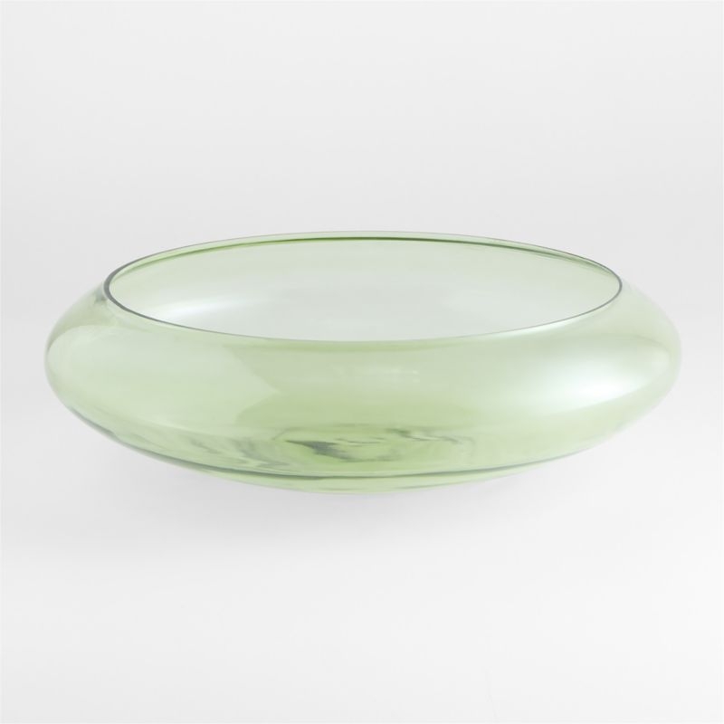 Leone Green Glass Centerpiece Bowl 21" - Image 2