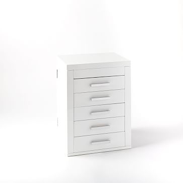 Mid-Century Box - Vertical, White Lacquer - Image 0