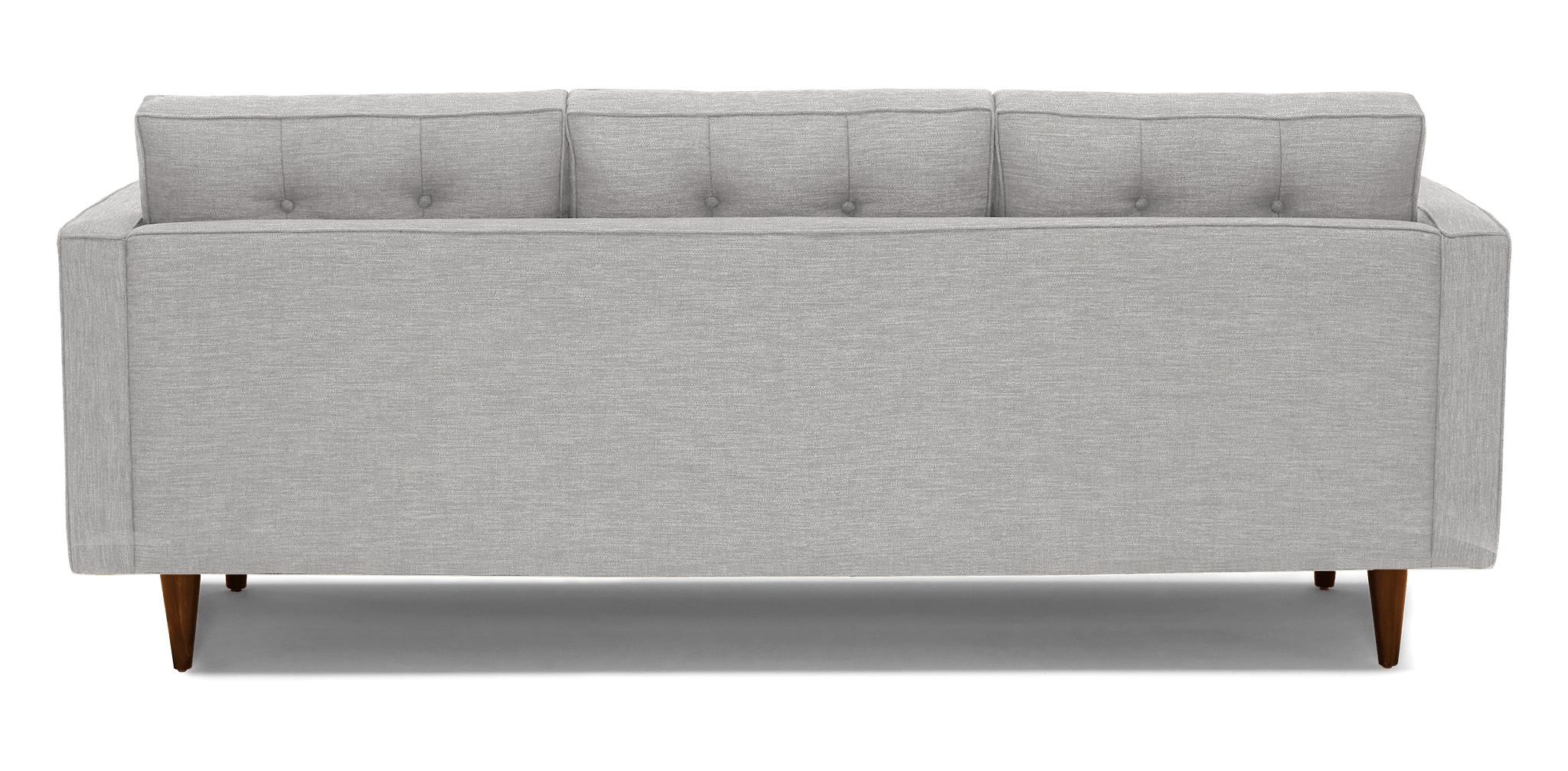 Gray Braxton Mid Century Modern Sofa - Sunbrella Premier Fog - Mocha - Image 4