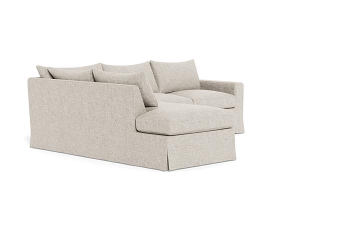 Sloan Slipcovered 3-Seat Left Bumper Sectional - Image 1