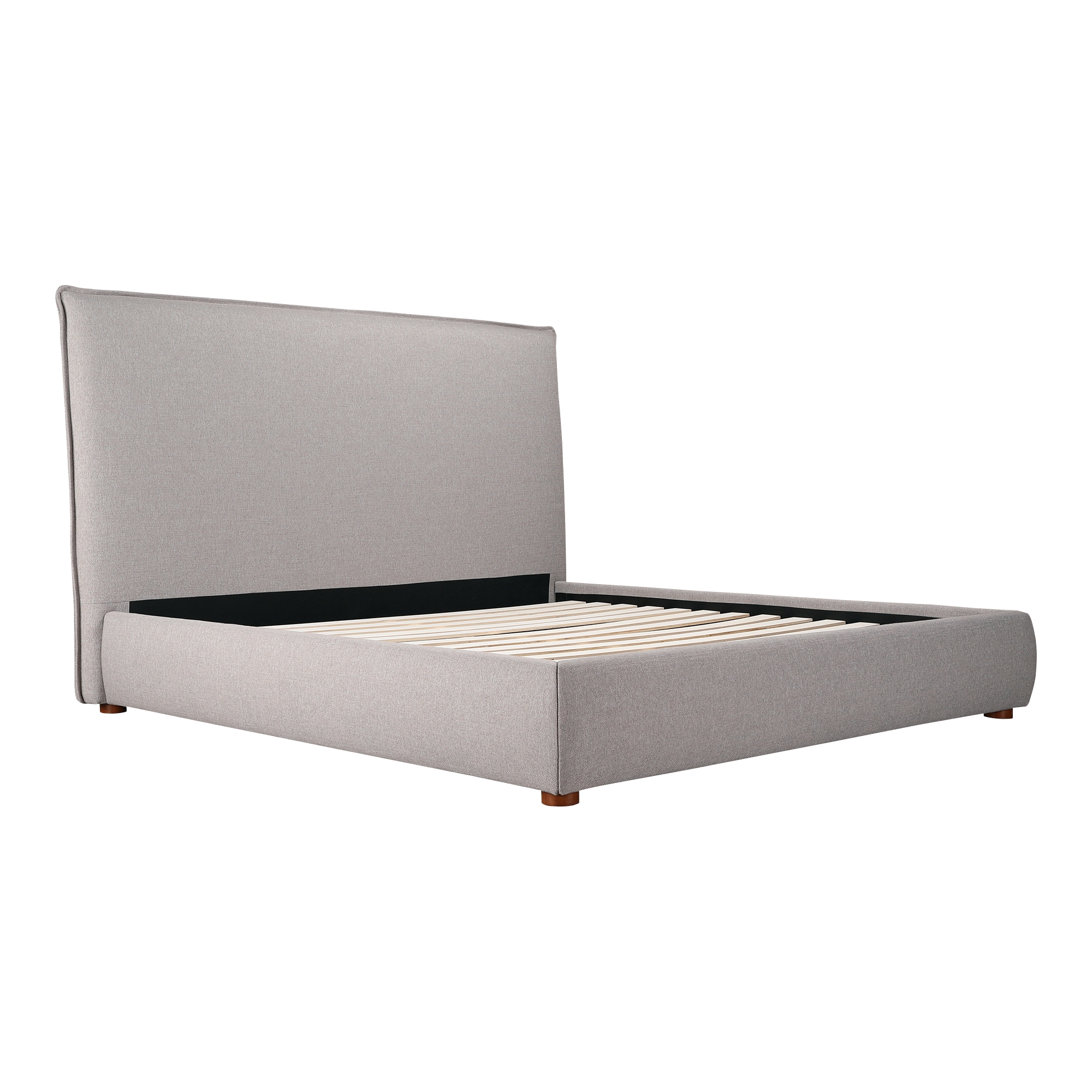 Luzon Queen Bed Tall Headboard Greystone - Image 2