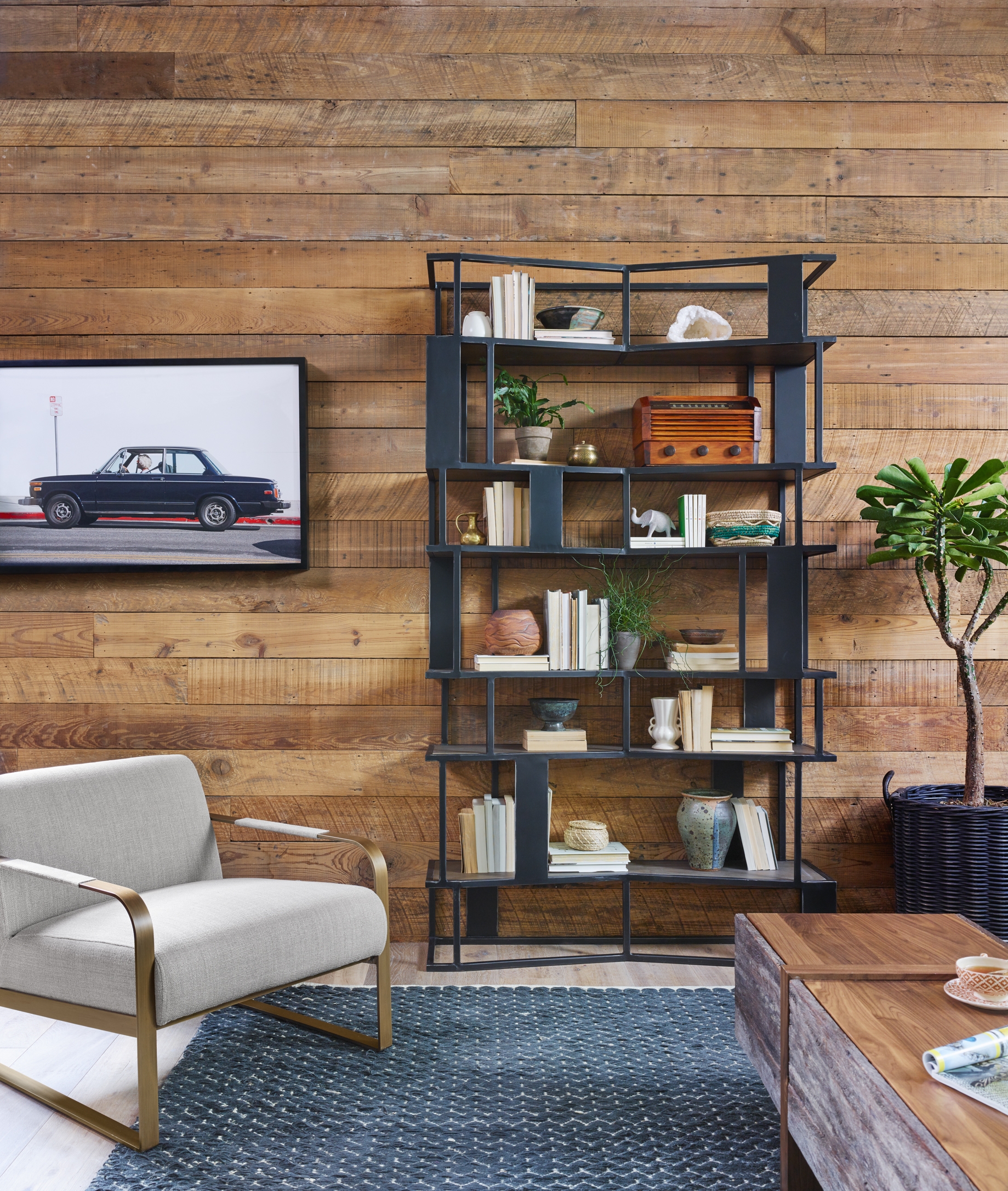 Jules Chair - Stonewash Print Ecru - Image 1