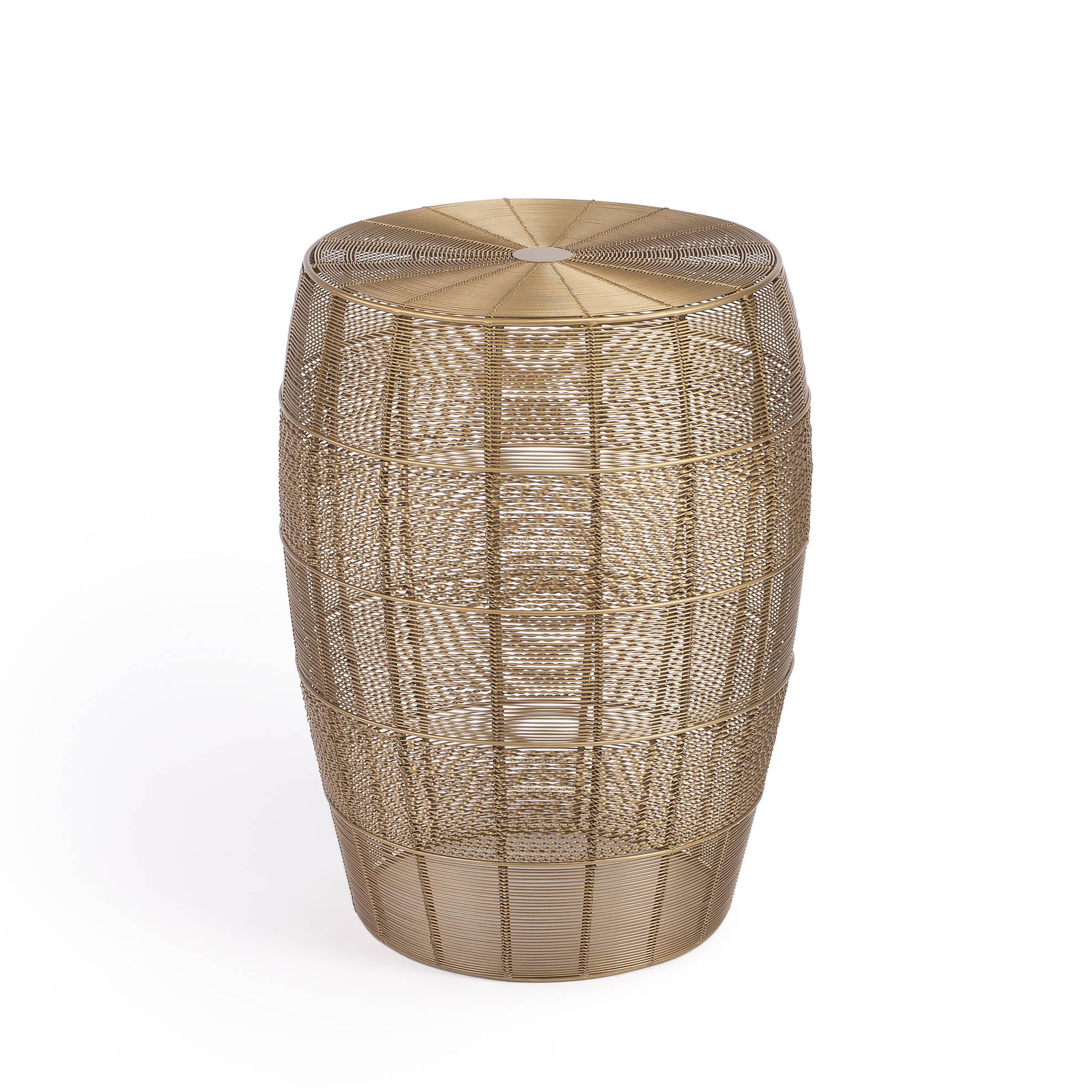 Bellarose Polished Gold Side Table - Image 3