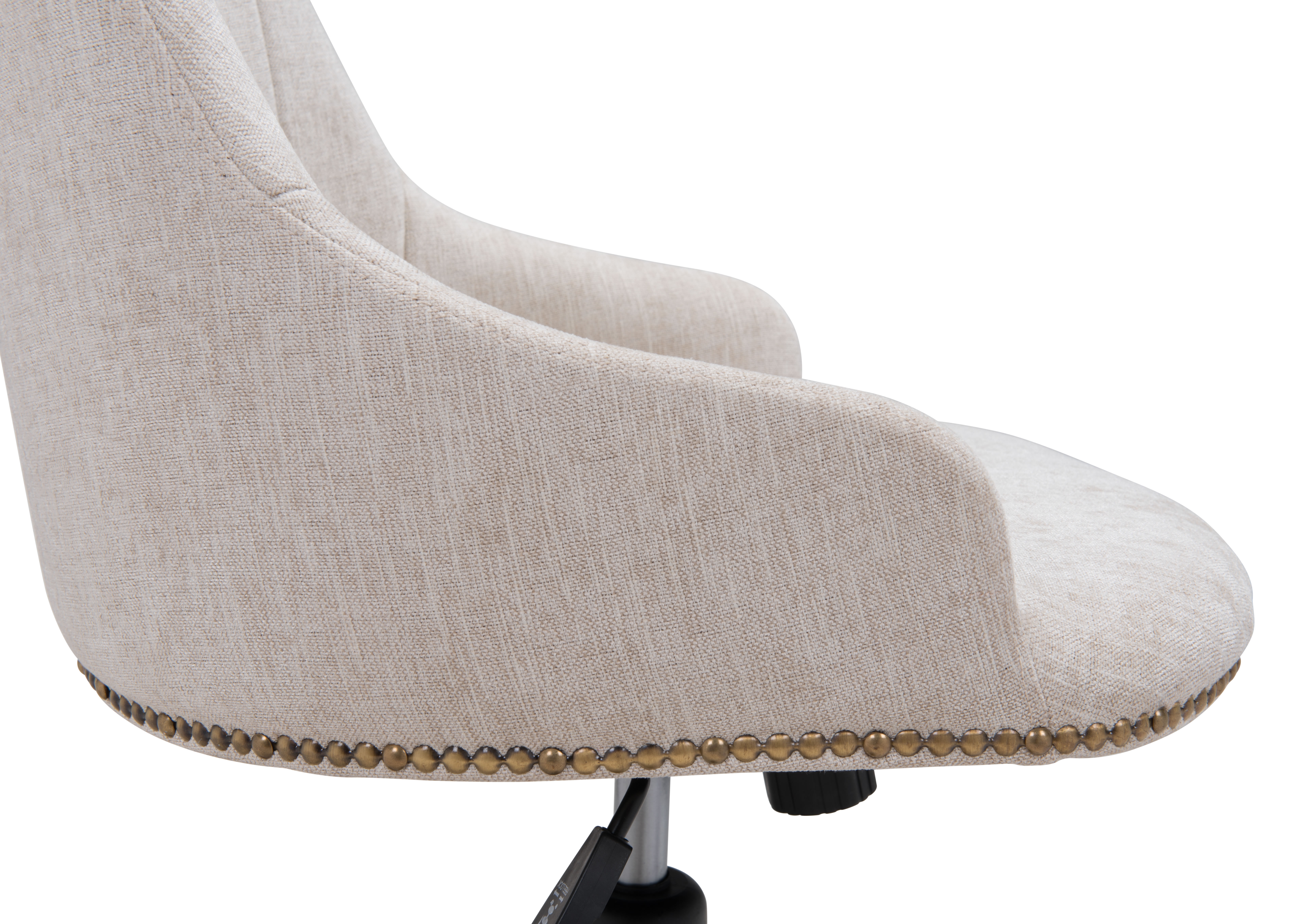 Gables Office Chair, White Poly Linen - Image 6