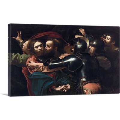 ARTCANVAS The Taking Of Christ - The Betrayal Of Christ Canvas Art Print By Caravaggio1_Rectangle - Image 0