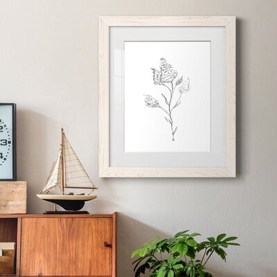 Floral Sketch - Picture Frame Print on Paper - Image 0