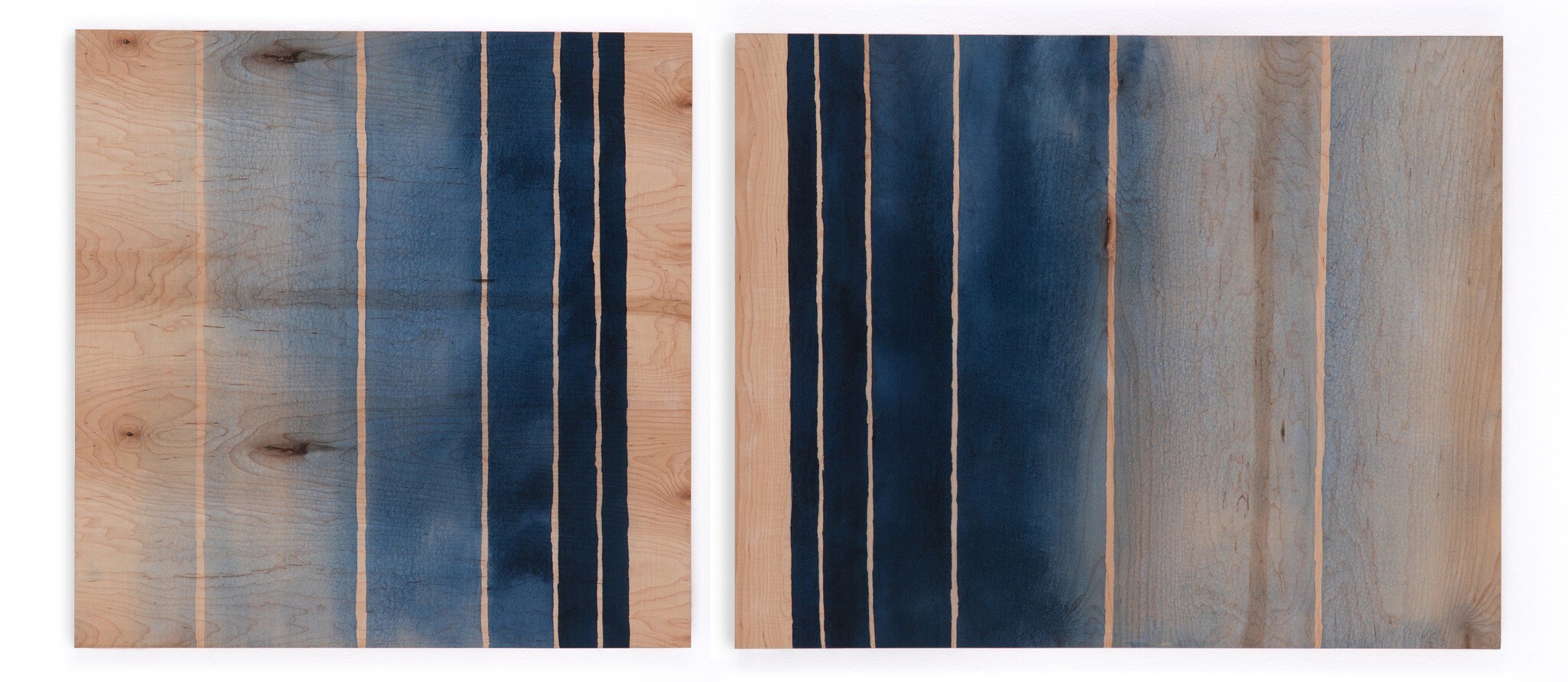 Deep End Diptych by Jess Engle Wood Box - Maple Box - Image 2