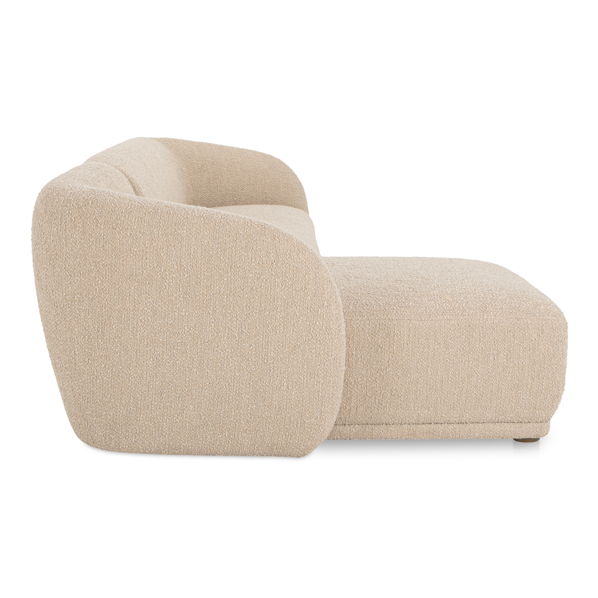 Faye Left Sectional Beige Boucle - Image 2