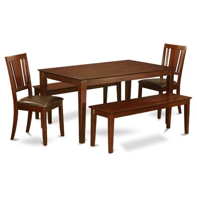 Alingtons 5 Piece Rubberwood Solid Wood Dining Set - Image 0