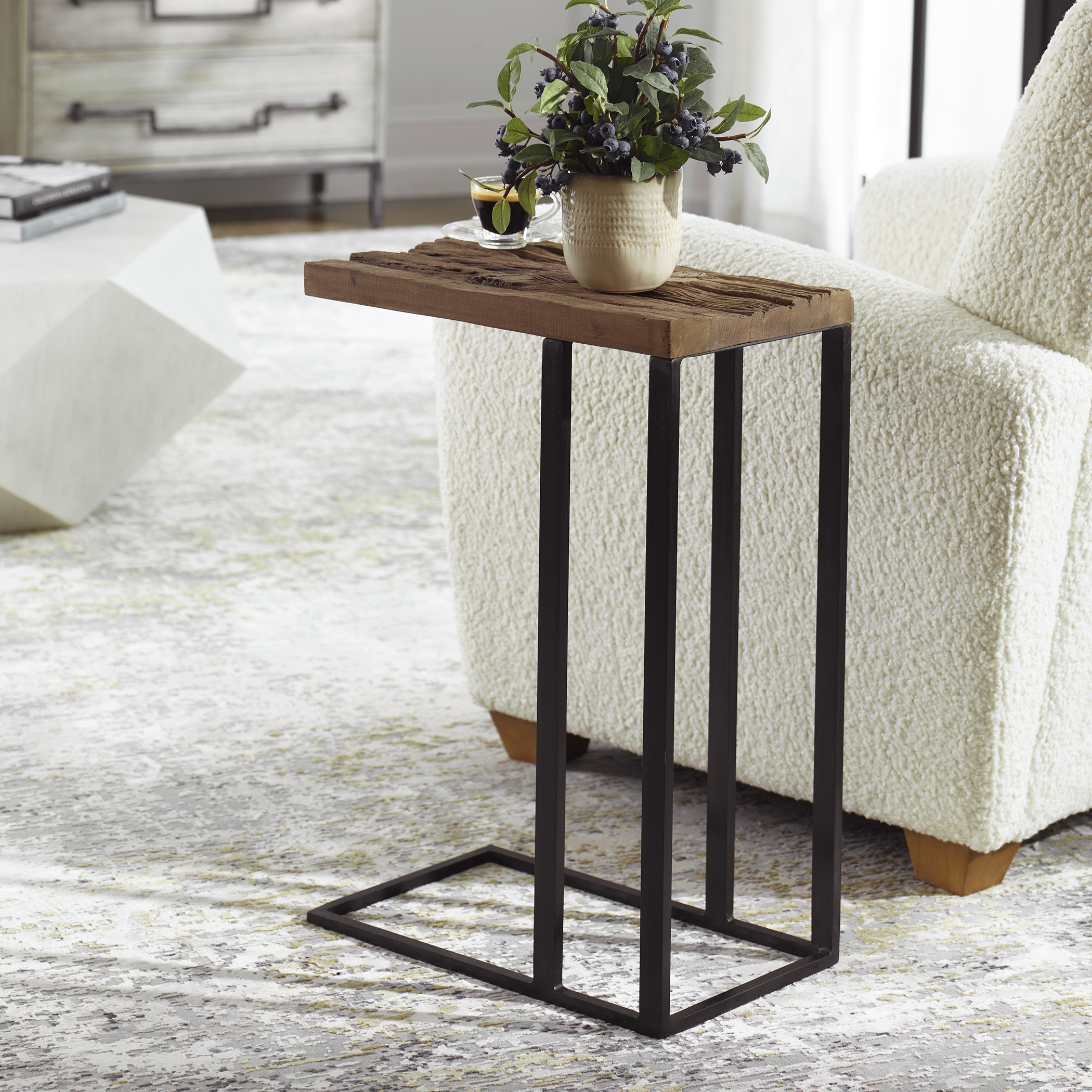 Union Reclaimed Wood Accent Table - Image 8