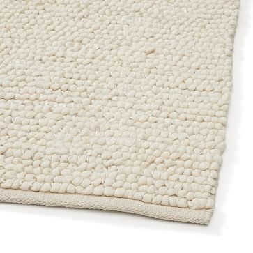 Mini Pebble Jute Wool Rug, 8'x10', Natural/Alabaster - Image 3