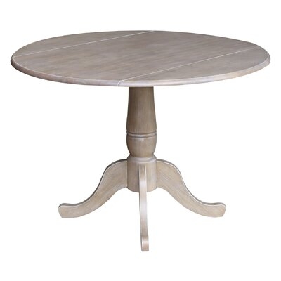 Sakamoto Drop Leaf Rubberwood Solid Wood Dining Table - Image 0