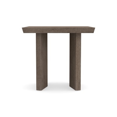 Knife Edge Square Side Table, Grey - Image 4