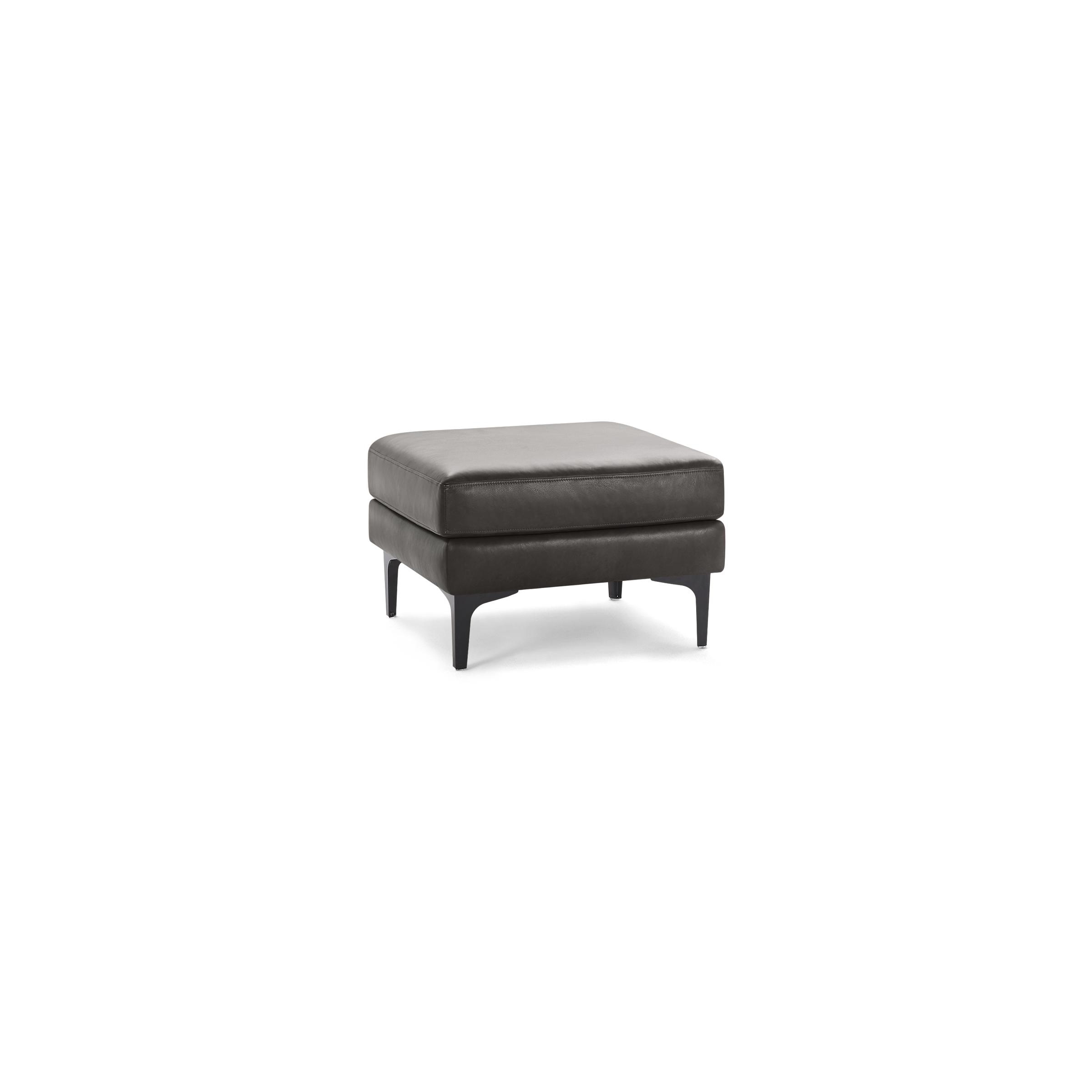Burrow Nomad Leather Ottoman - Image 0
