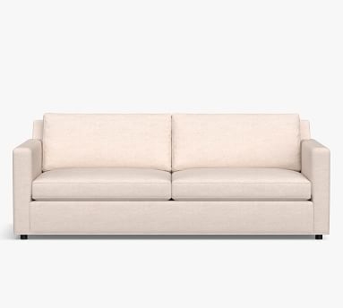Sanford Square Arm Upholstered Sofa 74", Polyester Wrapped Cushions, Basketweave Slub Oatmeal - Image 2