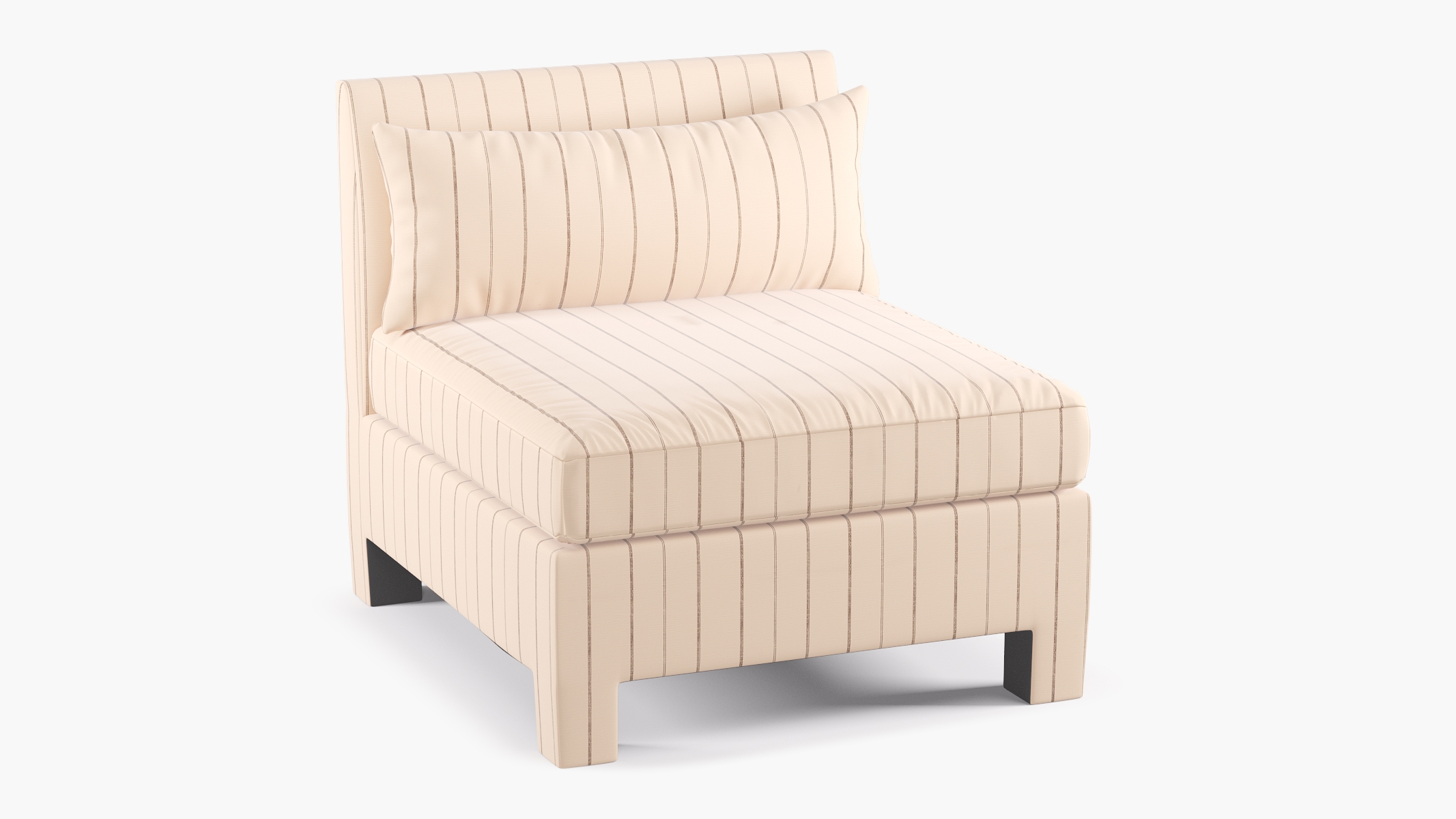 Modern Slipper Chair, Charcoal Fritz - Image 0