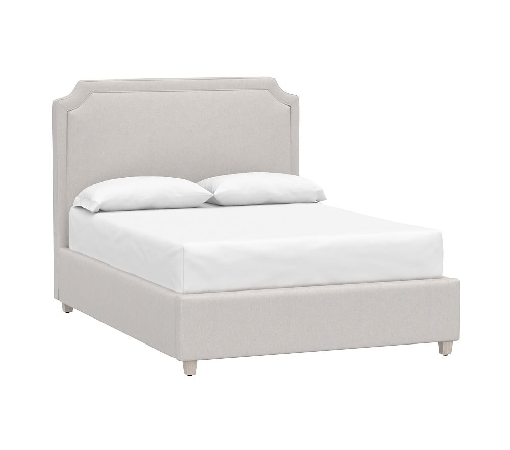 Ava Upholstered Bed Full Brushed Chenille Dove - Image 0