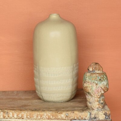Armanni Beige Ceramic Table Vase - Image 0