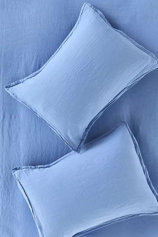 Washed Linen Shams, Set of 2 - Image 0