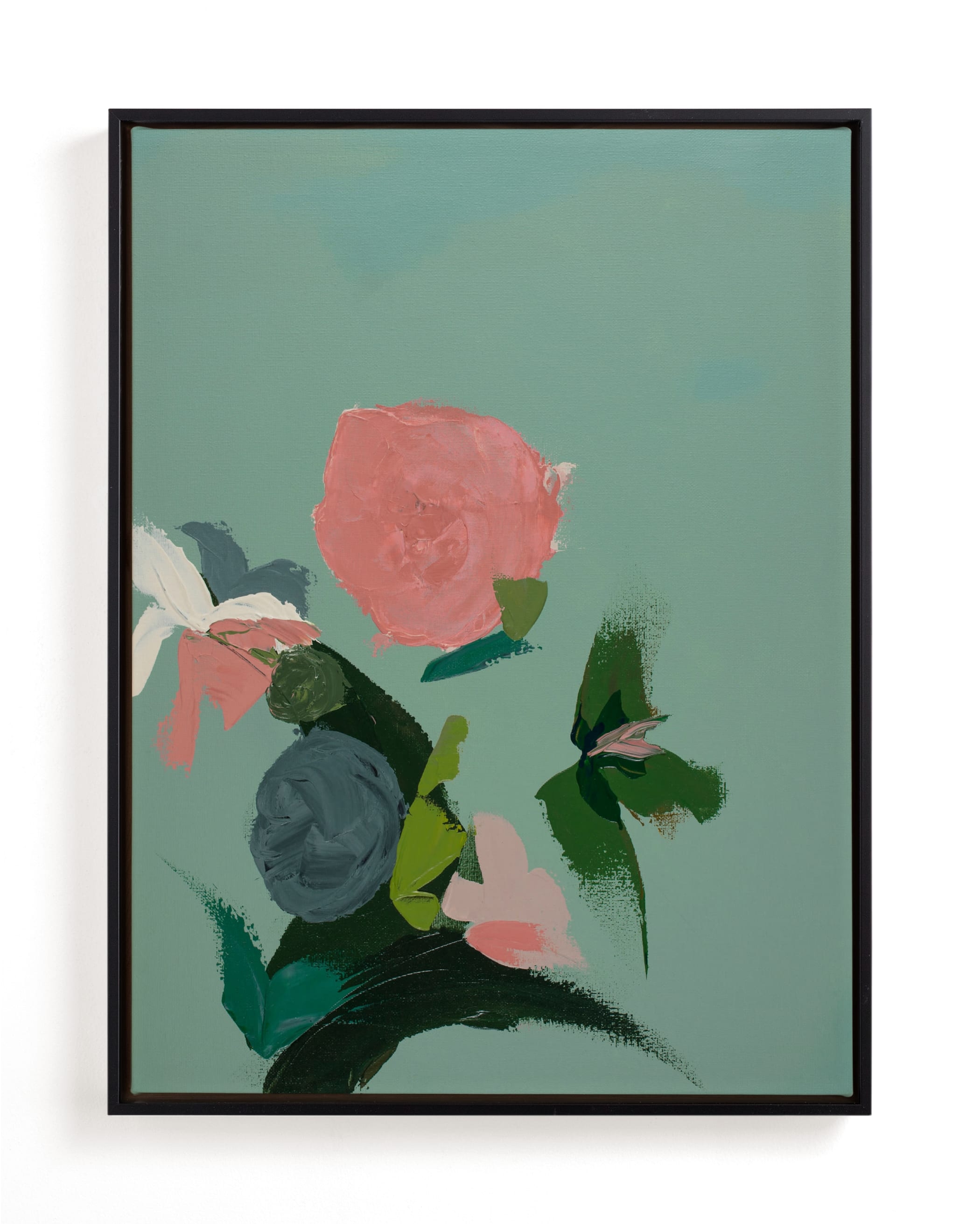 Pink And Green Garden Abstract Limited Edition Fine Art Print 2 - Image 0