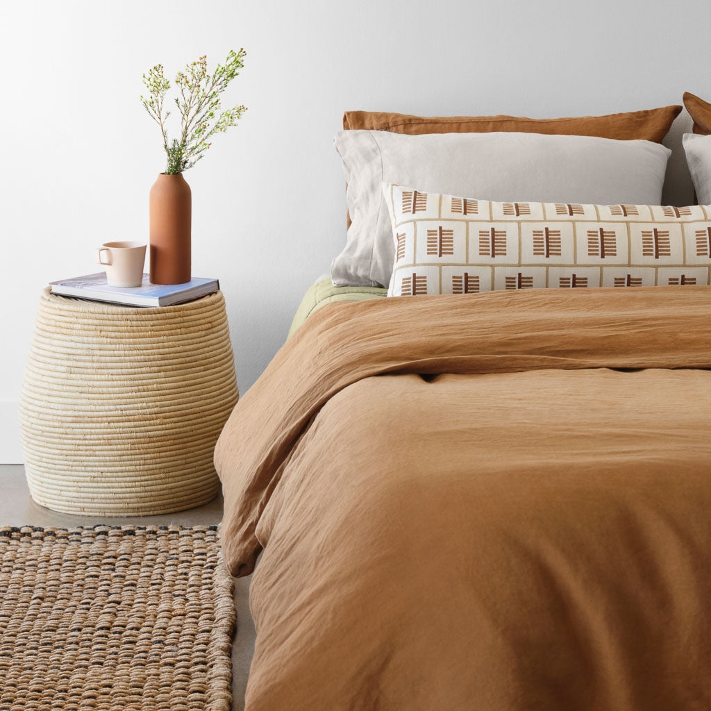 The Citizenry Chand Lumbar Pillow | Latte - Image 1