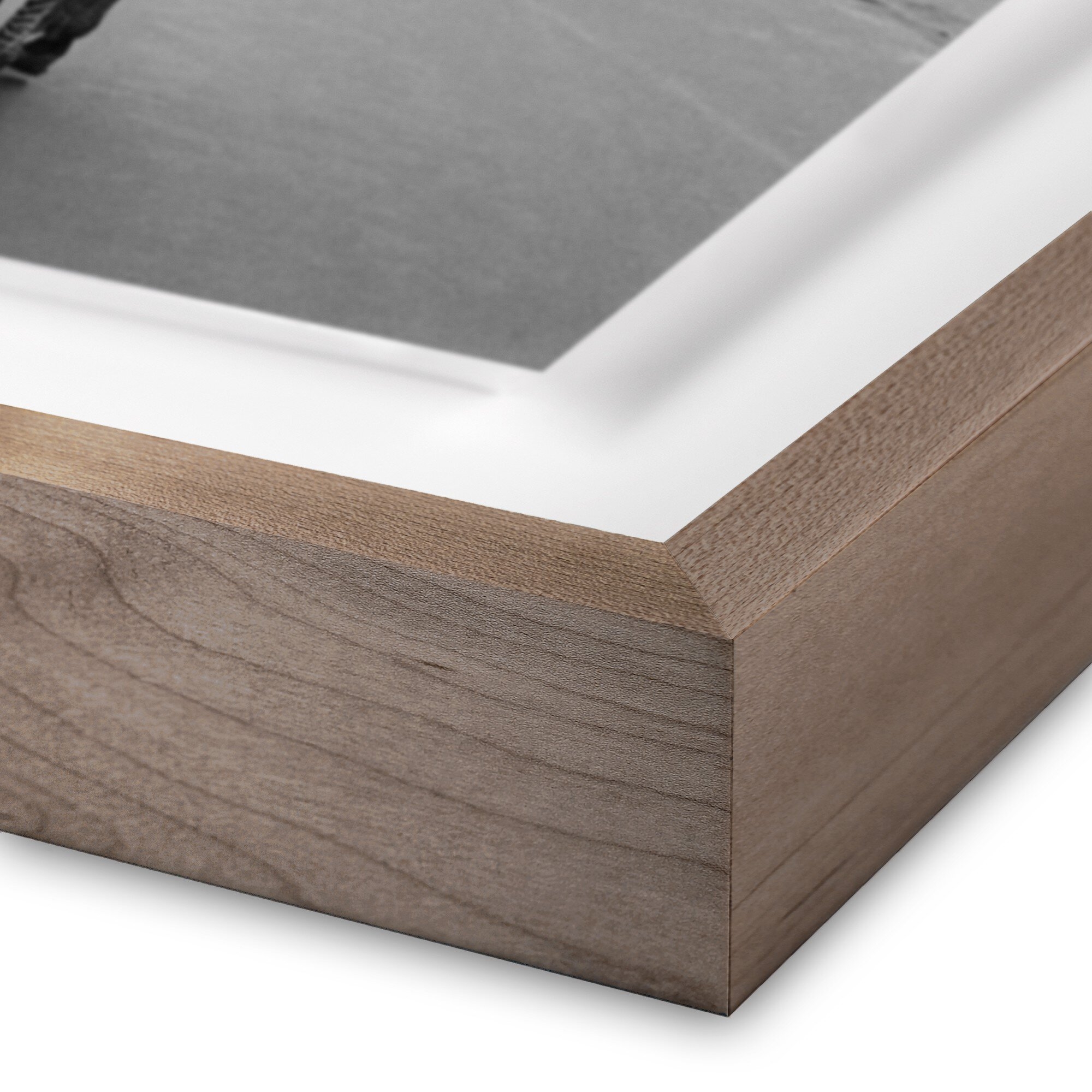 Circus Animals On 33Rd St by Getty Images - Rustic 2.5 Walnut - Image 1