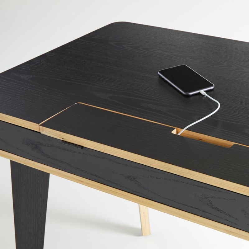 Anvers Black Desk with Power - Image 2