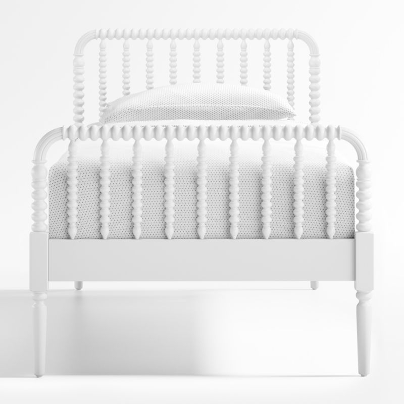 Jenny Lind White Wood Spindle Kids Full Bed - Image 9